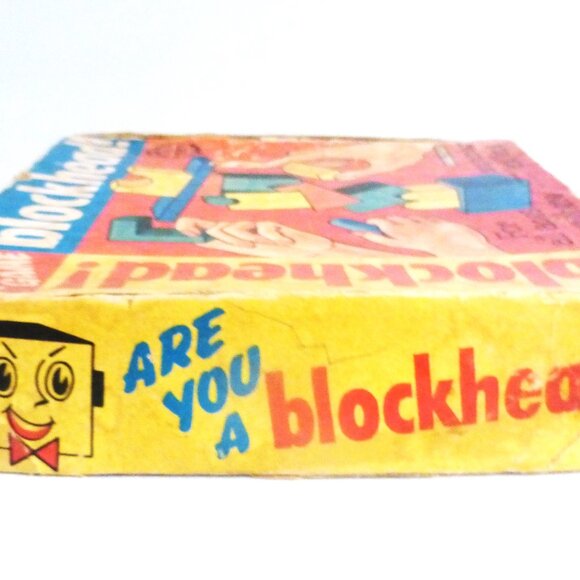 1964 Saalfield BLOCKHEAD Party Game Consumer Service Bureau Parents Magazine - Picture 3 of 6